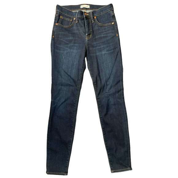 MADEWELL JEANS 9"  The High Rise Skinny Dark Wash sz 27 - Picture 1 of 5